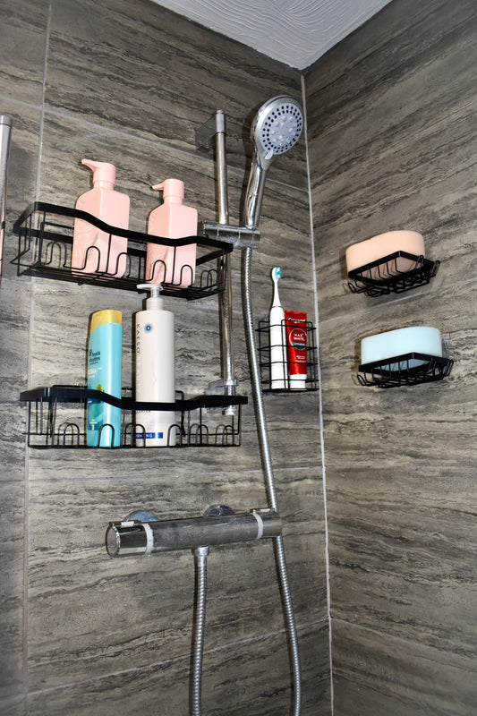 No‑Drill Bathroom Storage System™ (5‑Piece Set)